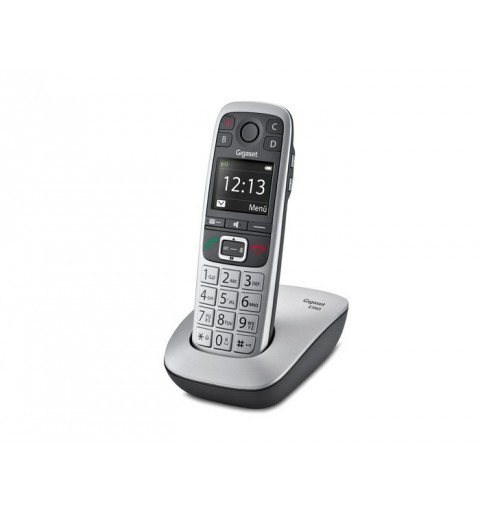 Gigaset E 560 Téléphone DECT Identification de l'appelant Noir, Argent