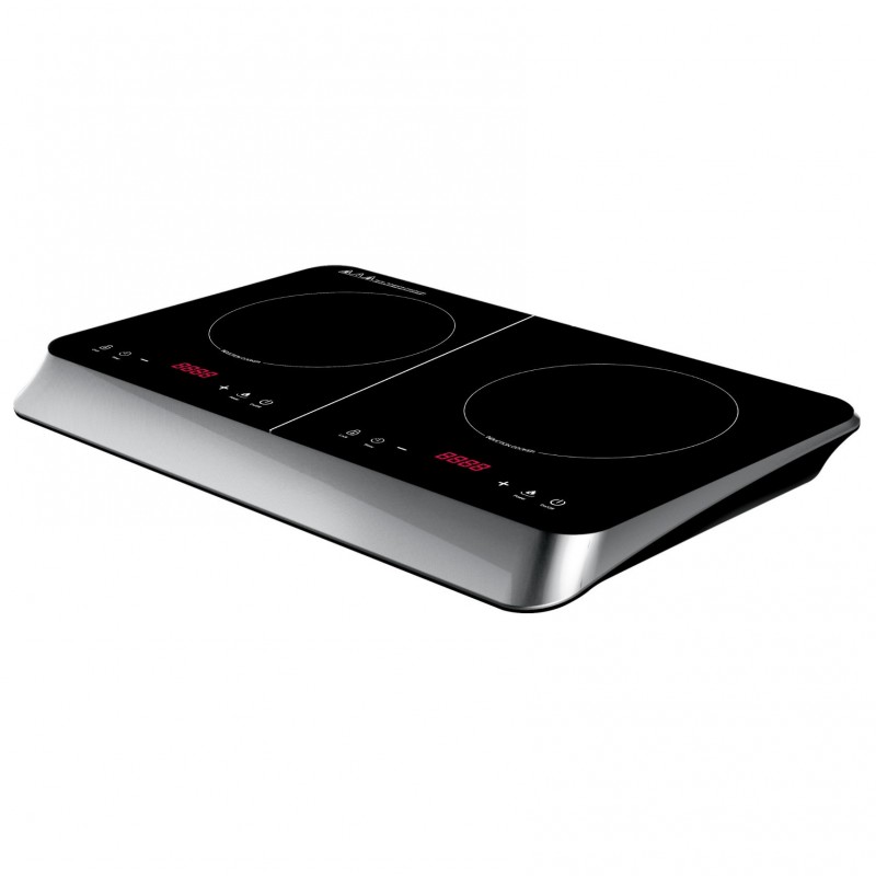 Ardes AR1F602 hob Black, Silver Countertop 59 cm Zone induction hob 2 zone(s)