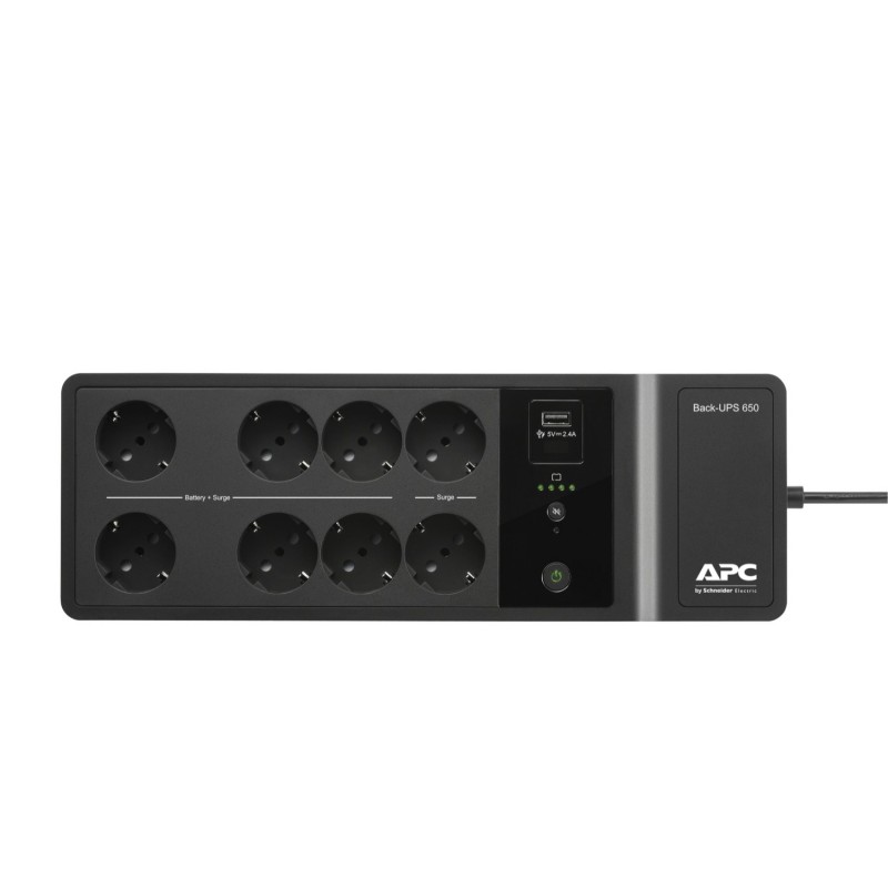 APC BE650G2-IT sistema de alimentación ininterrumpida (UPS) En espera (Fuera de línea) o Standby (Offline) 0,65 kVA 400 W