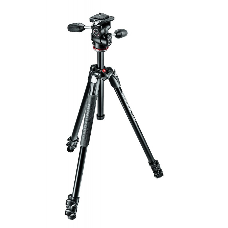 Manfrotto MK290XTA3-3W trépied Caméras numériques 3 pieds Noir