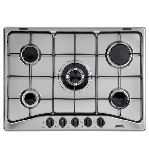 De’Longhi YAF57ASV hobs Negro, Plata Integrado Encimera de gas 5 zona(s)