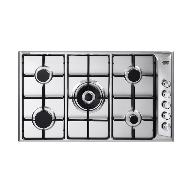 De’Longhi DLI 59 DD hob Stainless steel Built-in 90 cm Gas 5 zone(s)