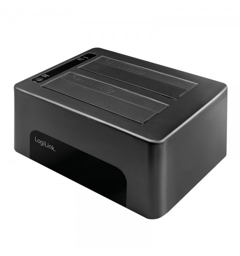 LogiLink QP0029 Speicherlaufwerk-Docking-Station USB 3.2 Gen 1 (3.1 Gen 1) Type-B Schwarz