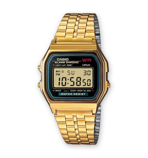 Casio A159WGEA-1EF reloj Reloj de pulsera Oro, Plata