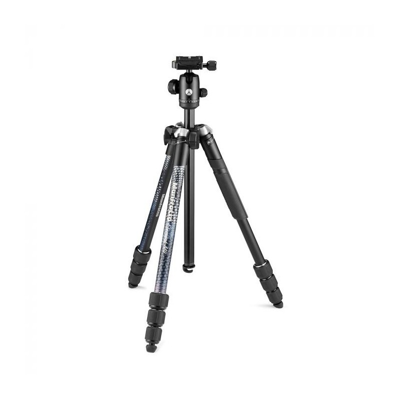 Manfrotto Element MII Aluminium tripode Digitales cámaras de película 3 pata(s) Negro