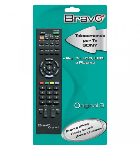 Bravo Original 3 remote control IR Wireless TV Press buttons