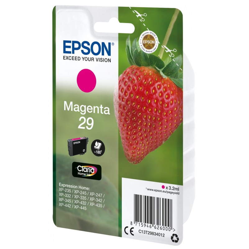 Epson Strawberry Cartouche "Fraise" 29 - Encre Claria Home M