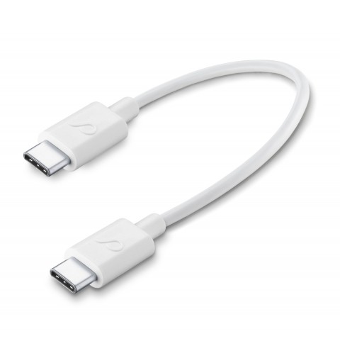 Cellularline USBDATACTRUSBC2C cable USB 0,15 m USB C Blanco