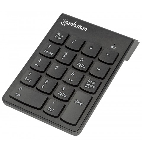 Manhattan 178846 teclado numérico Portátil PC RF inalámbrico Negro