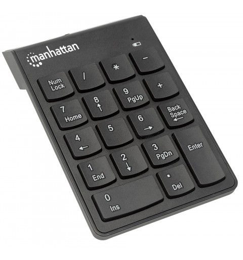 Manhattan 178846 teclado numérico Portátil PC RF inalámbrico Negro