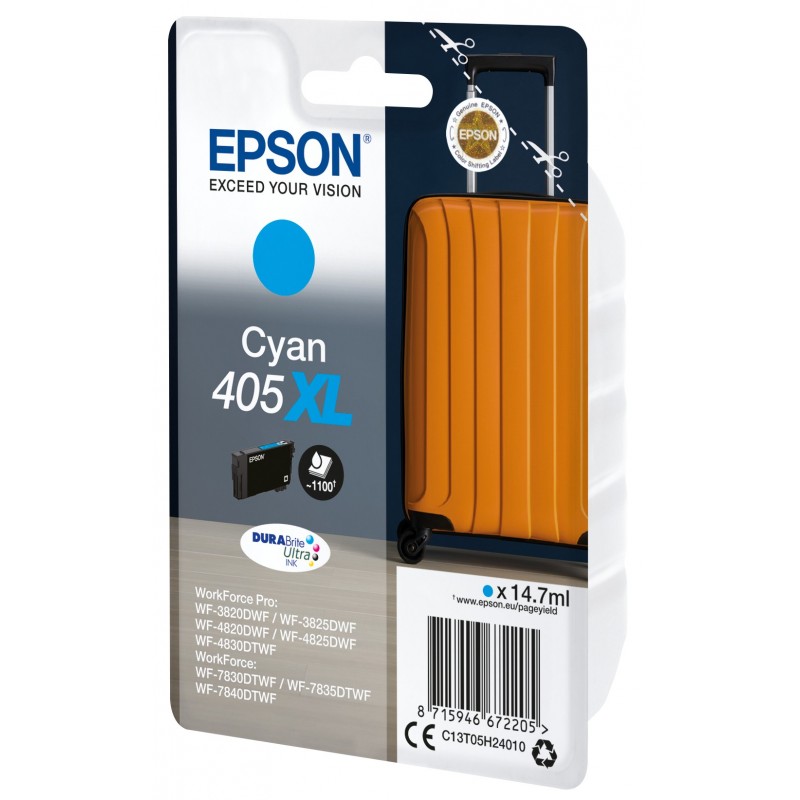 Epson 405XL ink cartridge 1 pc(s) Original High (XL) Yield Cyan