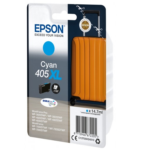 Epson 405XL ink cartridge 1 pc(s) Original High (XL) Yield Cyan