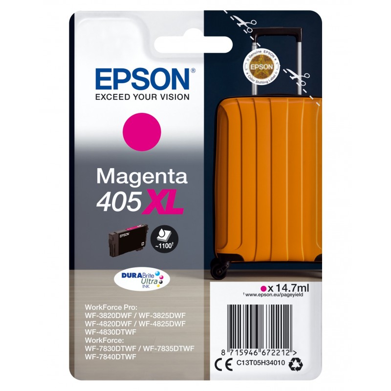 Epson 405XL ink cartridge 1 pc(s) Original High (XL) Yield Magenta