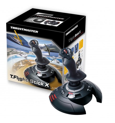 Thrustmaster T.Flight Stick X Negro, Rojo, Plata USB Palanca de mando Analógico PC, Playstation 3