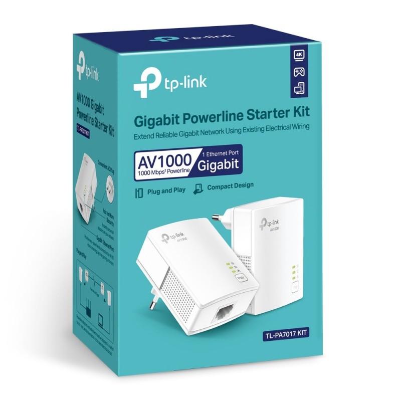 TP-LINK AV1000 Gigabit Powerline Starter Kit