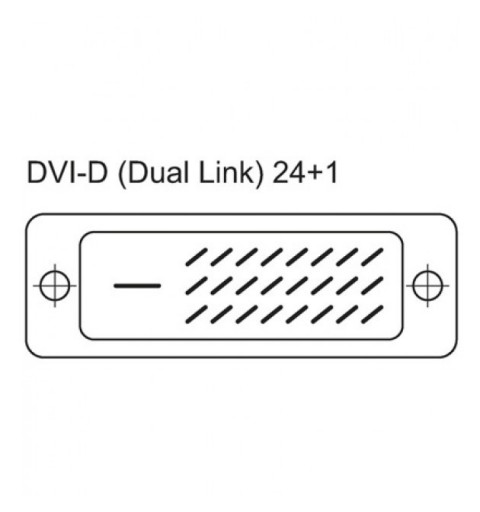 Techly 15m DVI-D câble DVI Noir