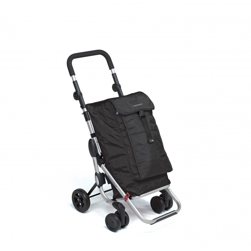 Foppapedretti Go Up Aluminio, Negro Bolsa para carrito de la compra