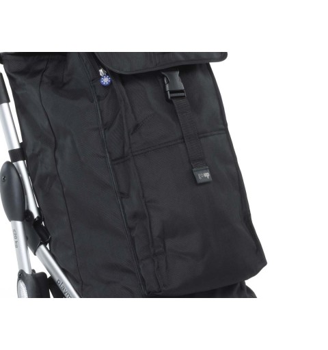 Foppapedretti Go Up Aluminio, Negro Bolsa para carrito de la compra