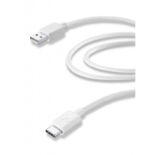 Cellularline USBDATACUSBC2TW cable USB 2 m USB 3.2 Gen 1 (3.1 Gen 1) USB A USB C Blanco