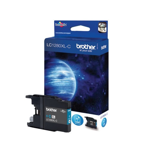 Brother LC1280XLC ink cartridge 1 pc(s) Original High (XL) Yield Cyan