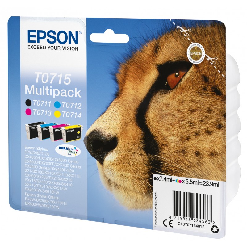 Epson Multipack 4-colours T0715 DURABrite Ultra Ink