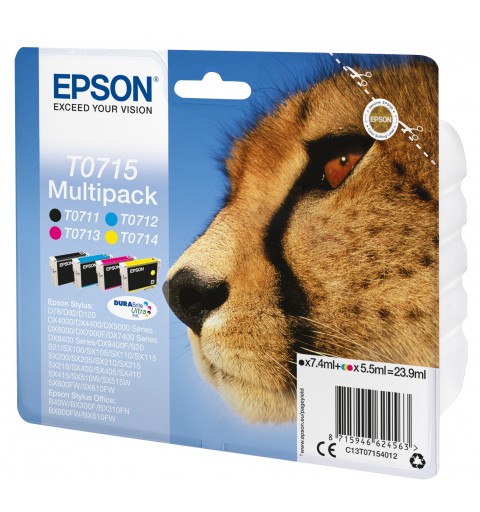 Epson Multipack T0715 4 colores (etiqueta RF)