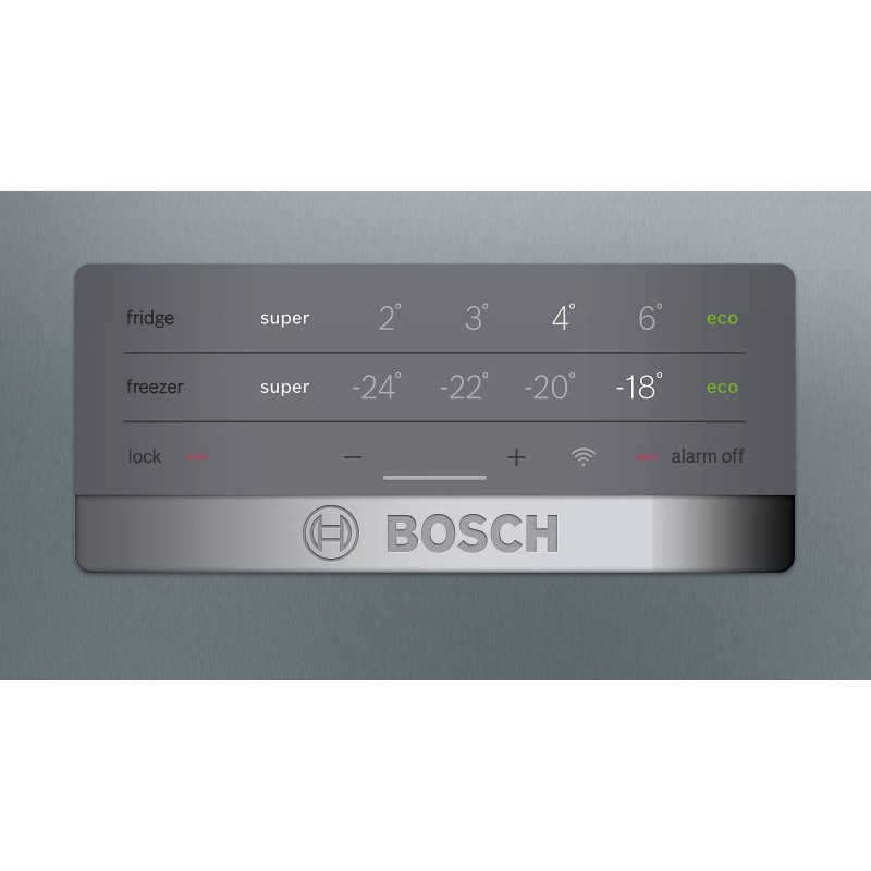 Bosch Serie 4 KGN367IDQ réfrigérateur-congélateur Autoportante 326 L D Acier inoxydable