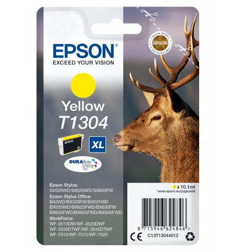 Epson Stag Singlepack Yellow T1304 DURABrite Ultra Ink