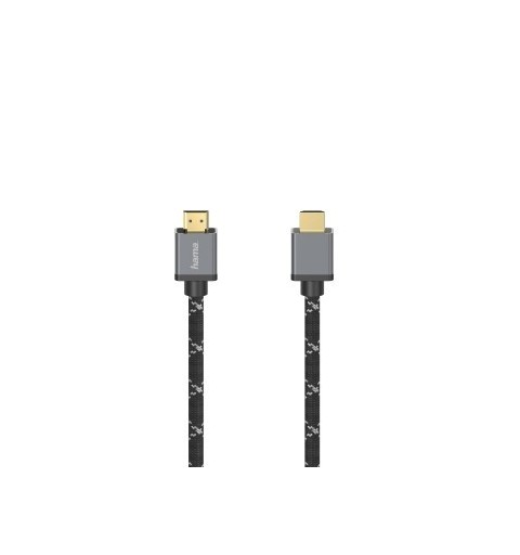 Hama 00205239 cable HDMI 2 m HDMI tipo A (Estándar) Negro, Gris