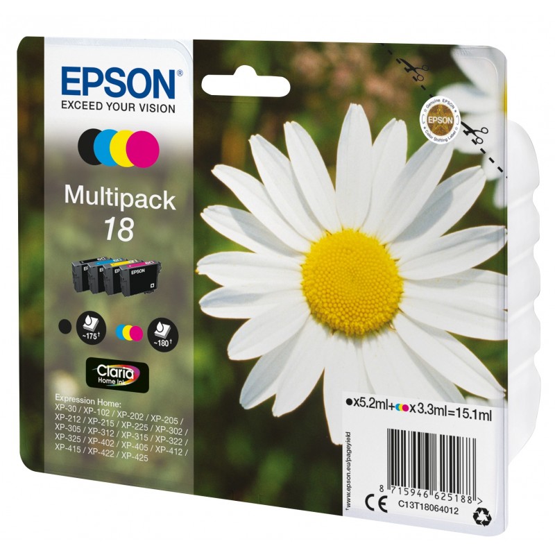 Epson Daisy Multipack 18 4 colores (etiqueta RF)