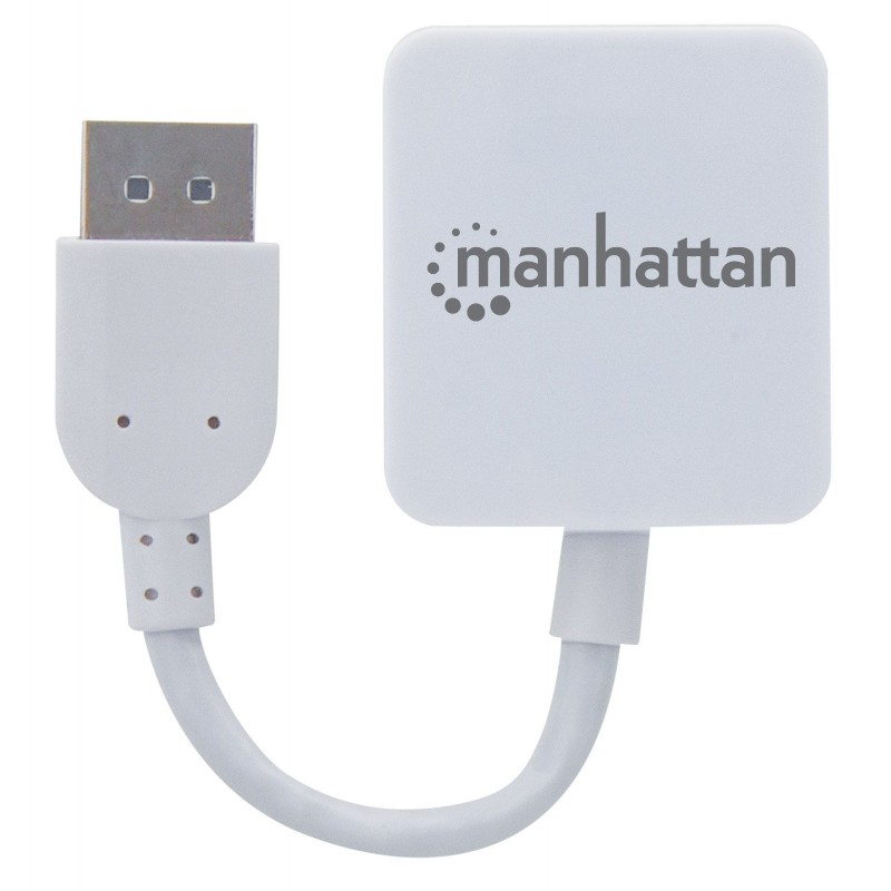 Manhattan HDMI to DisplayPort Cable, 4K@30Hz, 11cm, Female to Male, 10.2 Gbps, White, Three Year Warranty, Blister