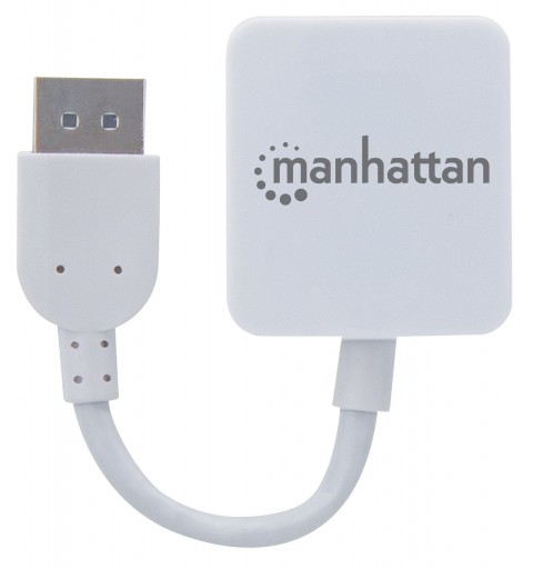 Manhattan HDMI auf DisplayPort-Konverter, HDMI-Buchse auf DisplayPort-Stecker, 4K@30Hz, weiß