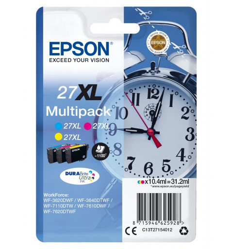 Epson Alarm clock Multipack "Réveil" 27XL - EncreDURABrite Ultra C,M,J