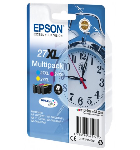 Epson Alarm clock Multipack "Réveil" 27XL - EncreDURABrite Ultra C,M,J