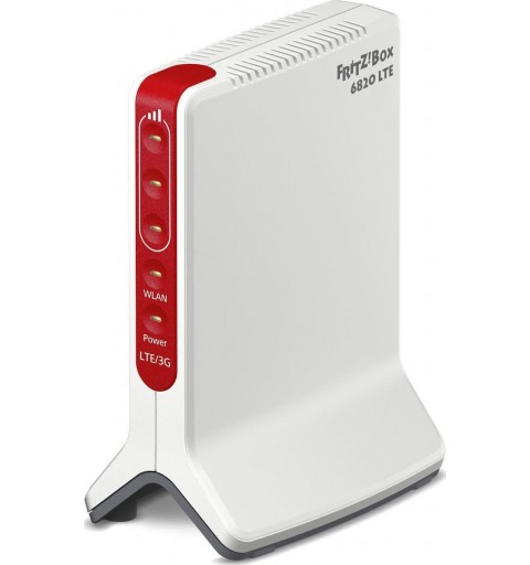 FRITZ! Box 6820 LTE International wireless router Gigabit Ethernet Single-band (2.4 GHz) 3G 4G Red, White