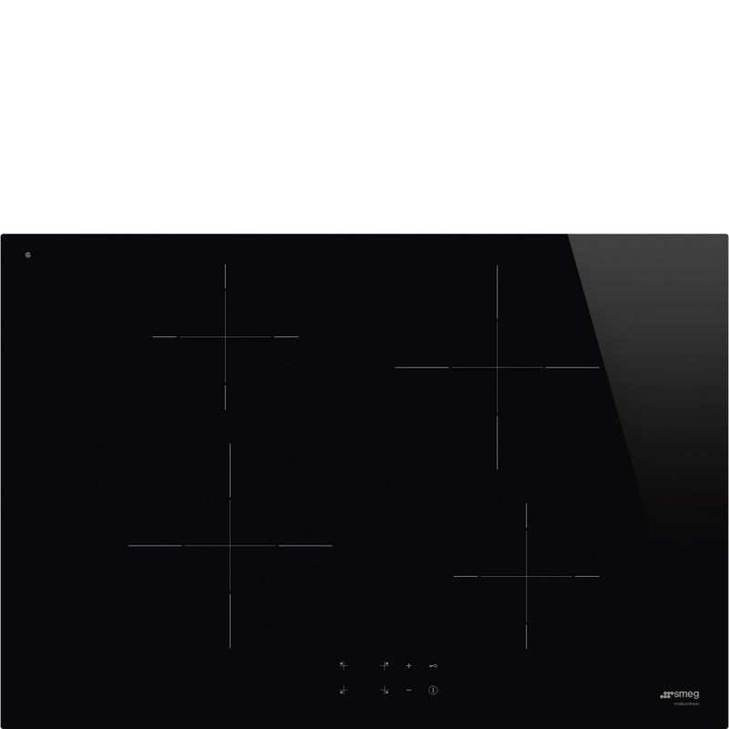 Smeg SI2741D hob Black Built-in 75 cm Zone induction hob 4 zone(s)