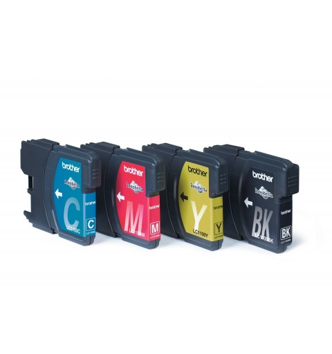 Brother LC-1100VALBP ink cartridge 4 pc(s) Original Black, Cyan, Magenta, Yellow