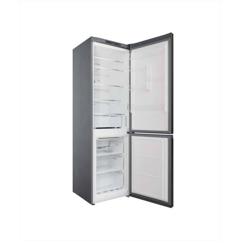 Hotpoint HAFC9 TA23SX O3 fridge-freezer Freestanding 367 L D Black, Silver