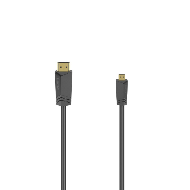 Hama 00205016 câble HDMI 1,5 m HDMI Type A (Standard) HDMI Type D (Micro) Noir