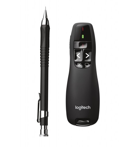 Logitech Wireless Presenter R400 télécommande RF Noir