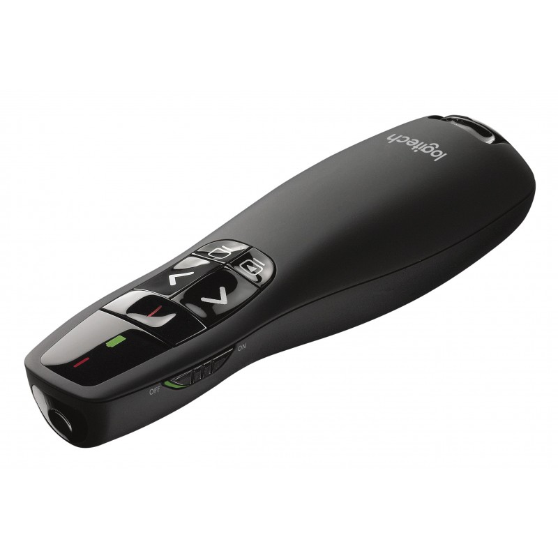 Logitech Wireless Presenter R400 apuntador inalámbricos RF Negro