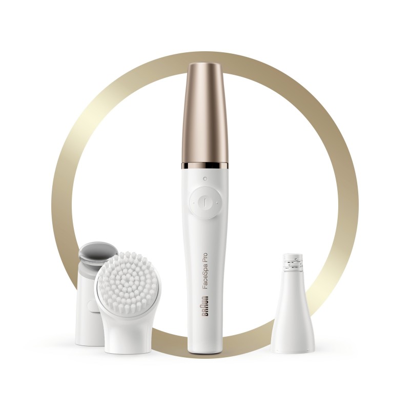 Braun FaceSpa Pro 911 10 pinzas Blanco, Bronce