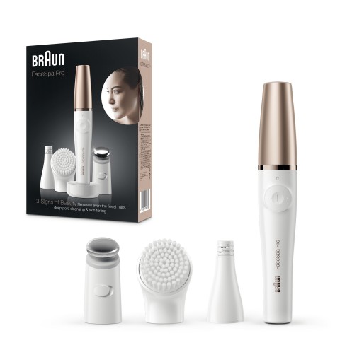 Braun FaceSpa Pro 911 10 Pinzette Weiß, Bronze