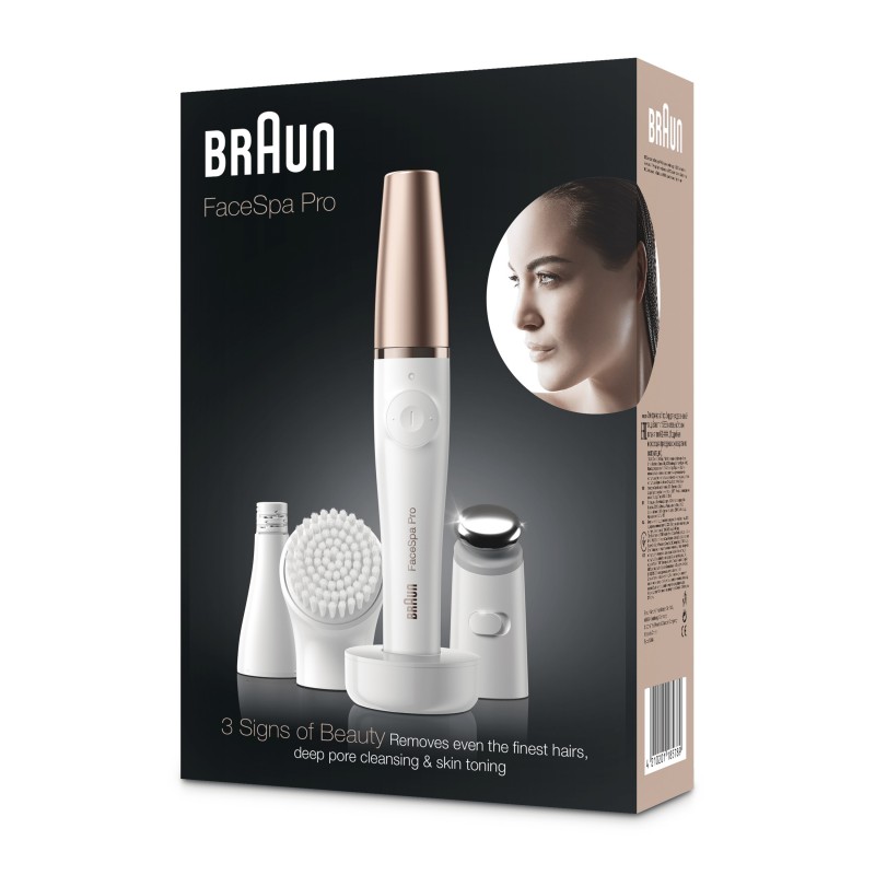 Braun FaceSpa Pro 911 10 Pinzette Weiß, Bronze