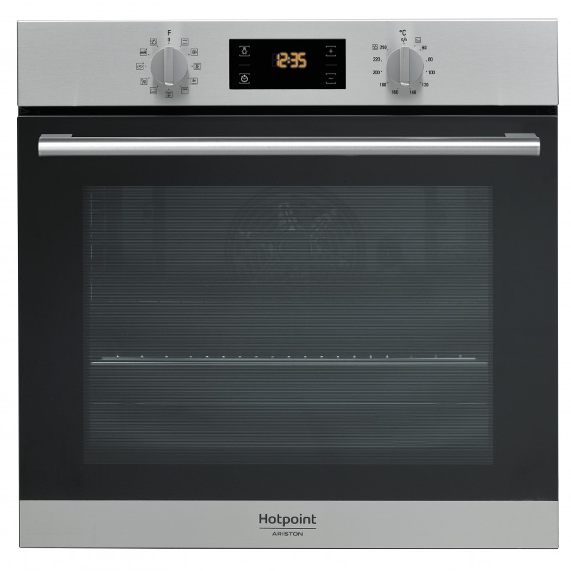 Hotpoint FA2 844 H IX HA four 71 L A+ Noir, Acier satin