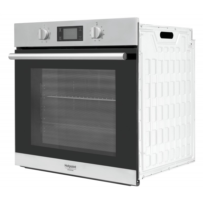 Hotpoint FA2 844 H IX HA horno 71 L A+ Negro, Acero satinado