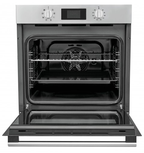 Hotpoint FA2 844 H IX HA Backofen 71 l A+ Schwarz, Satinierter Stahl