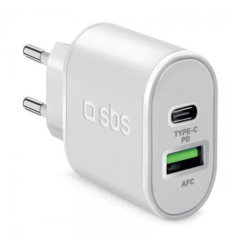 SBS TETRPD20W Caricabatterie per dispositivi mobili Bianco Interno