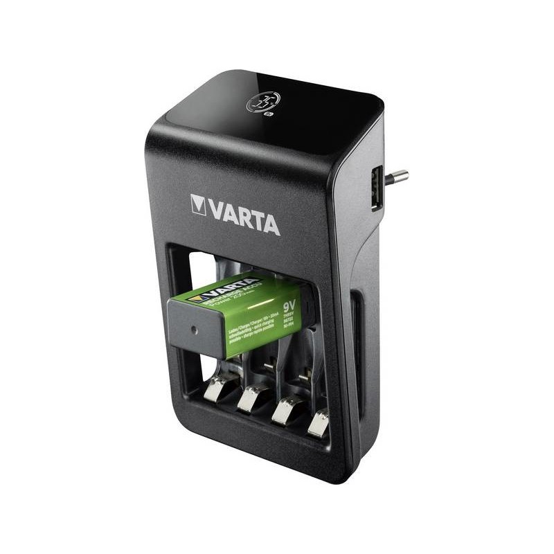 Varta LCD Plug Charger+ Pile domestique Secteur