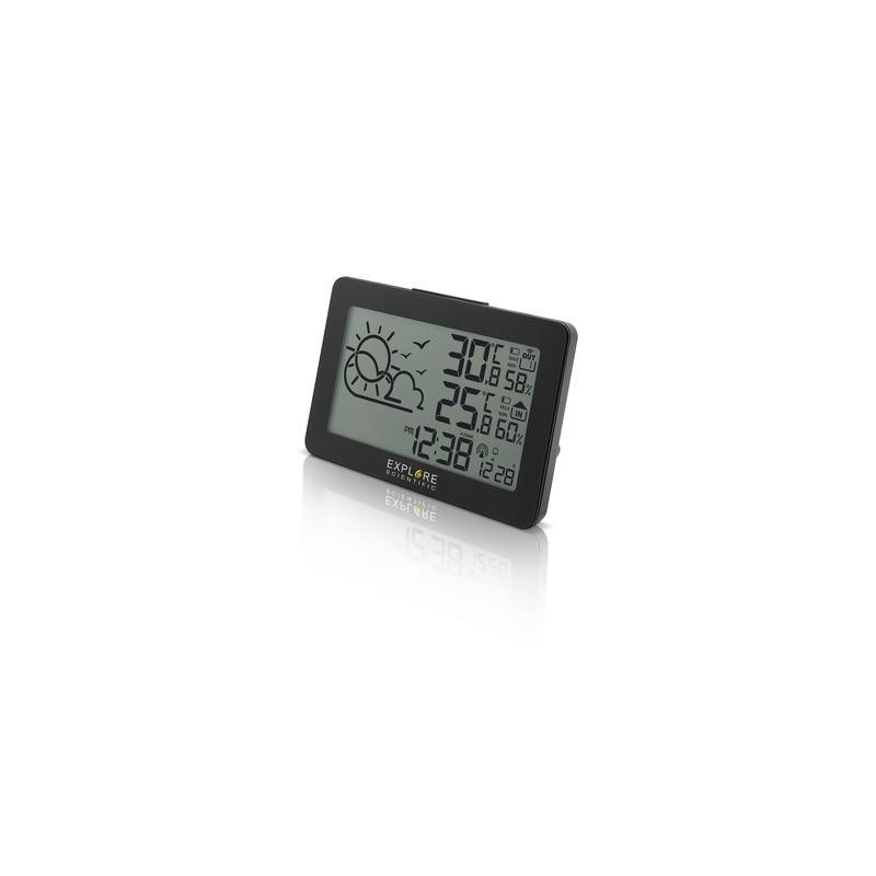 Explore Scientific WSH4002 alarm clock Digital alarm clock Black